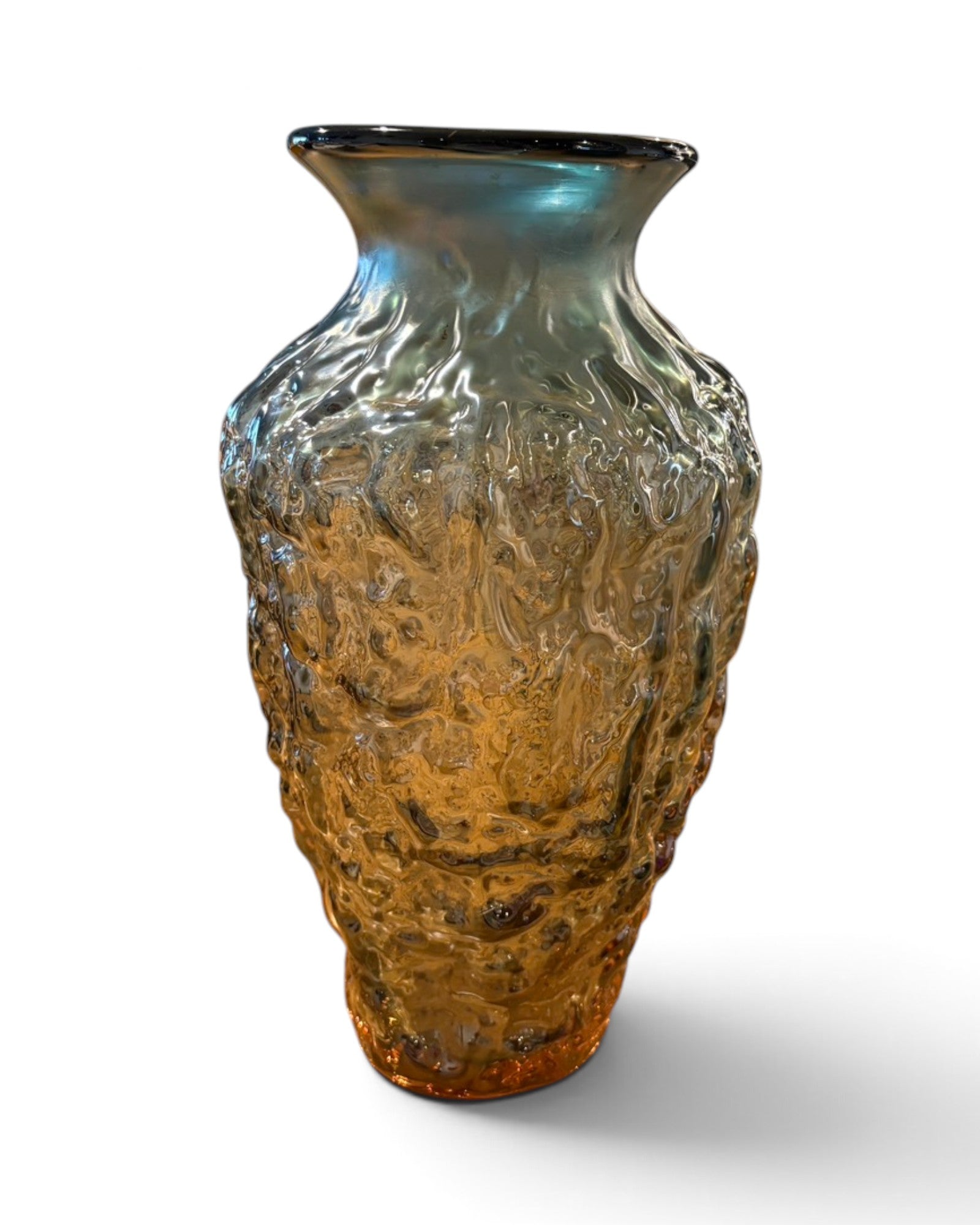 Vintage Textured Art Glass Vase - Surround Living - 7
