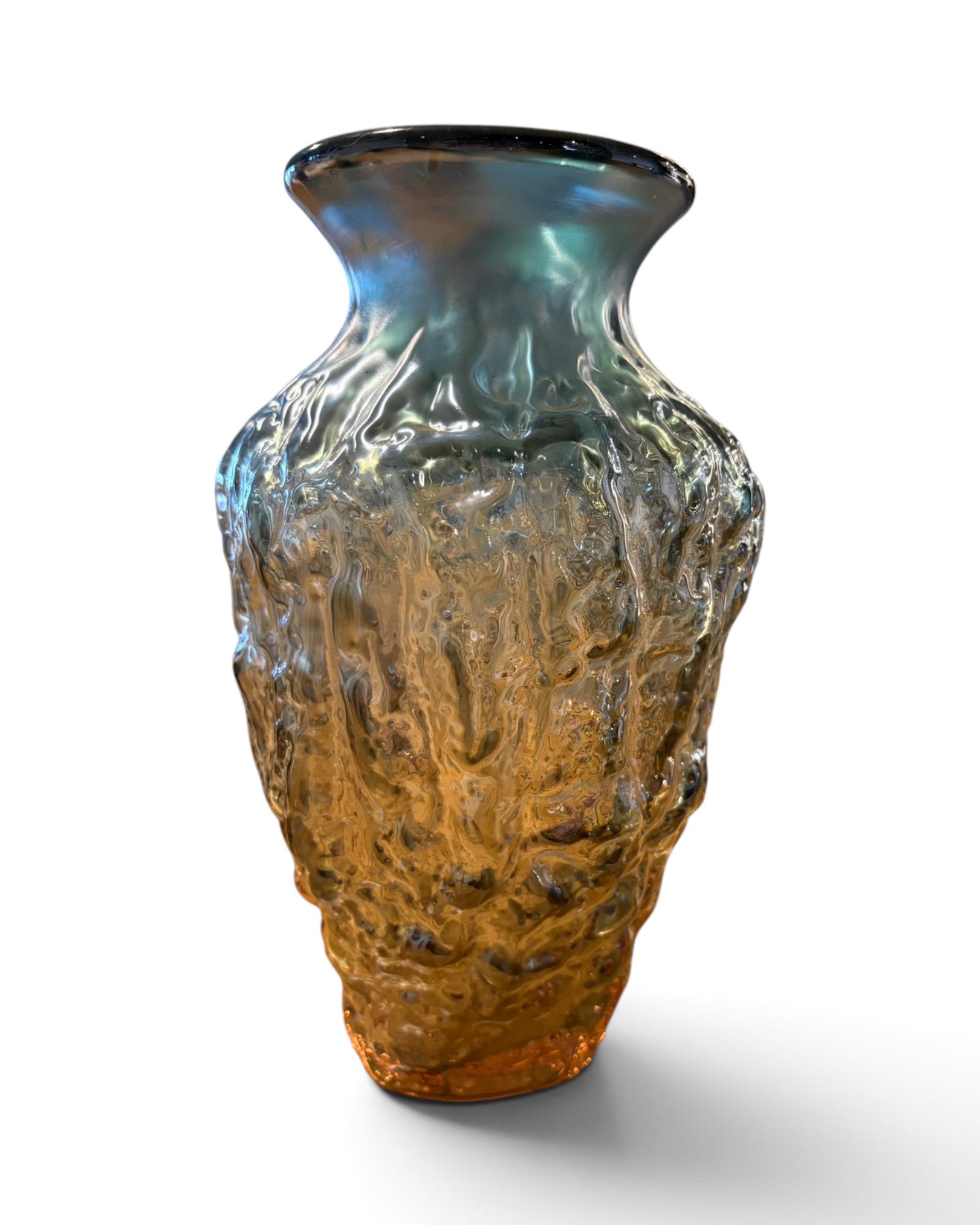 Vintage Textured Art Glass Vase - Surround Living - 3