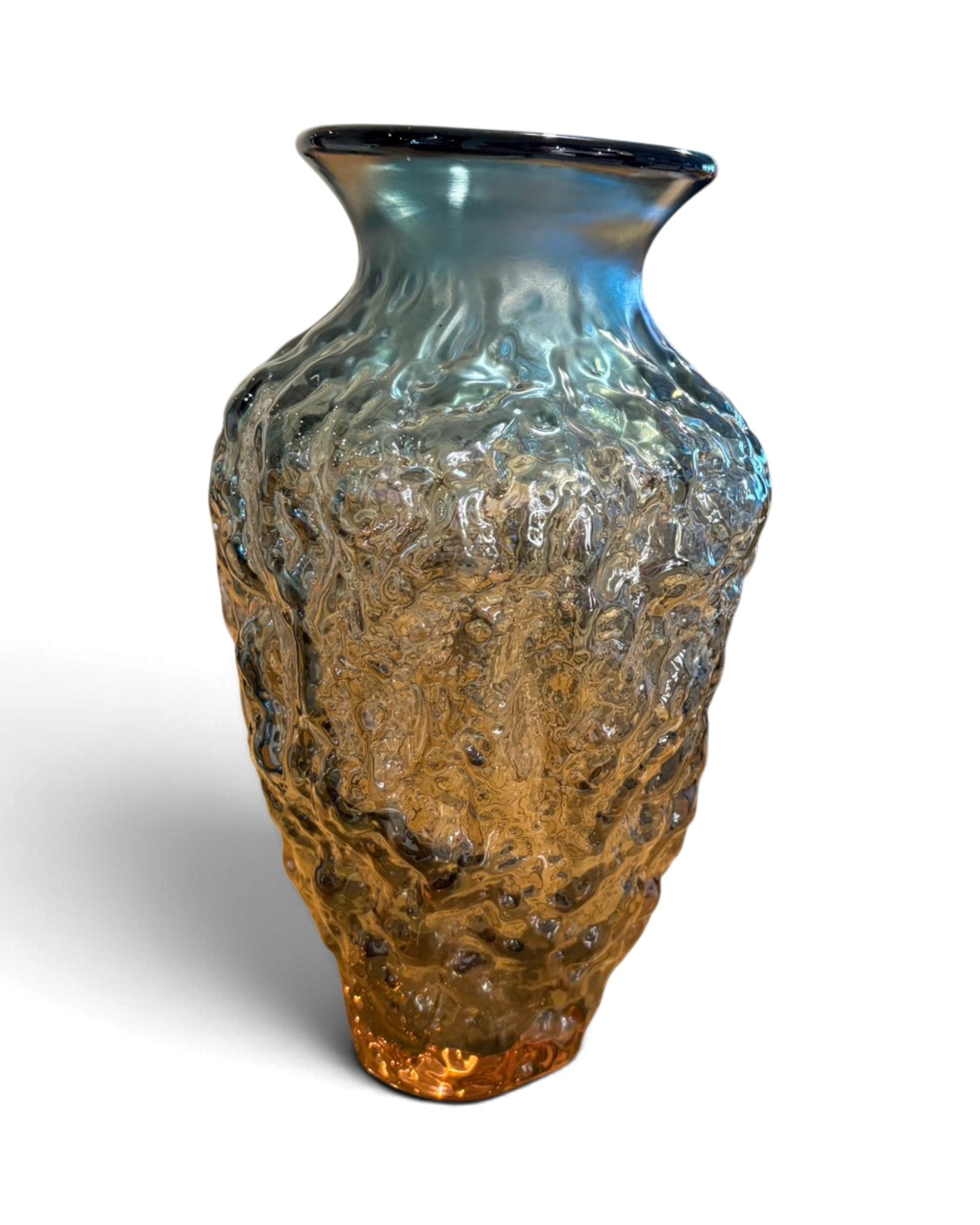 Vintage Textured Art Glass Vase - Surround Living - 5