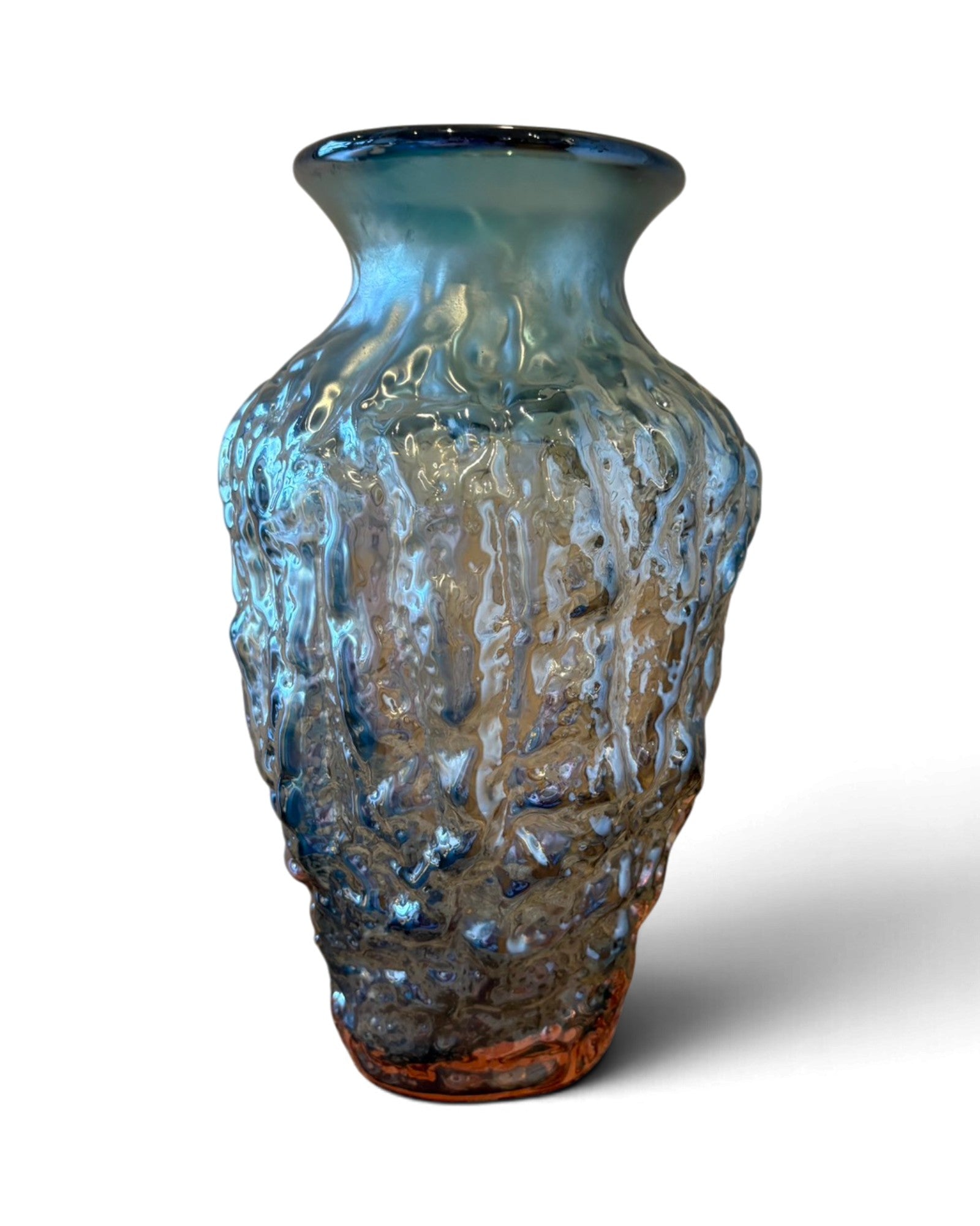 Vintage Textured Art Glass Vase - Surround Living - 2
