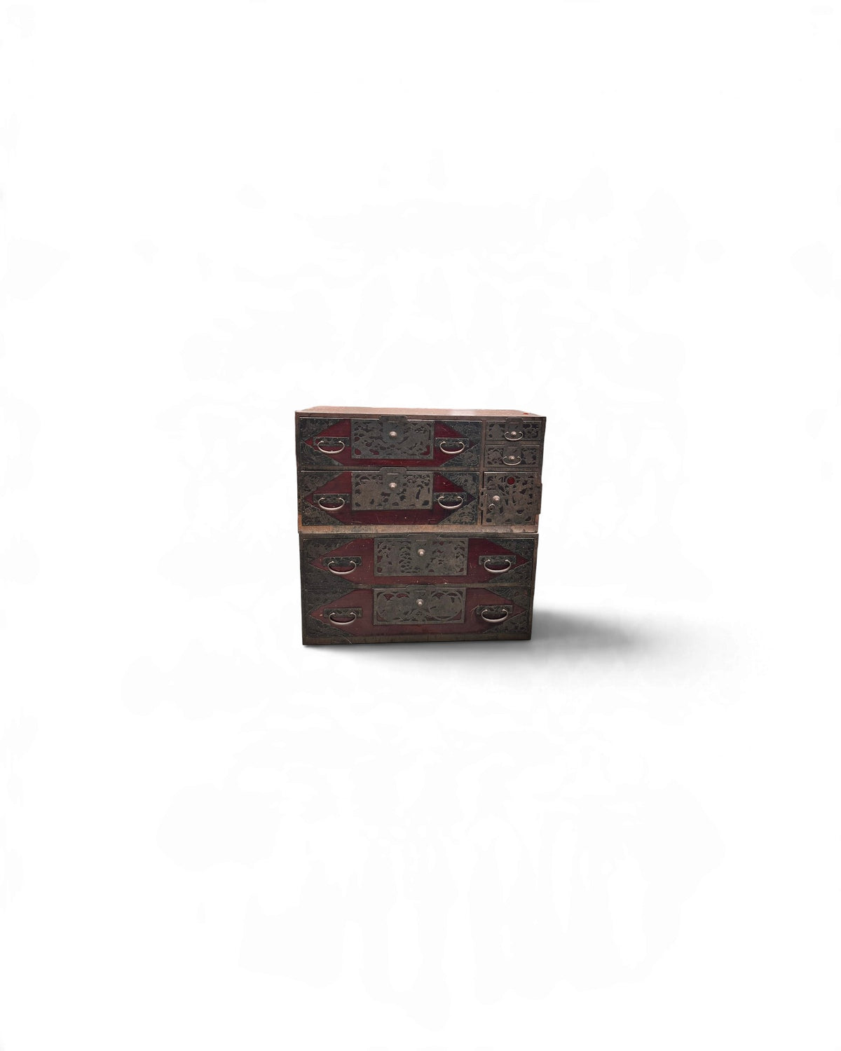 Rare Japanese Sado Island Isho Tansu with Original Iron Hardware
