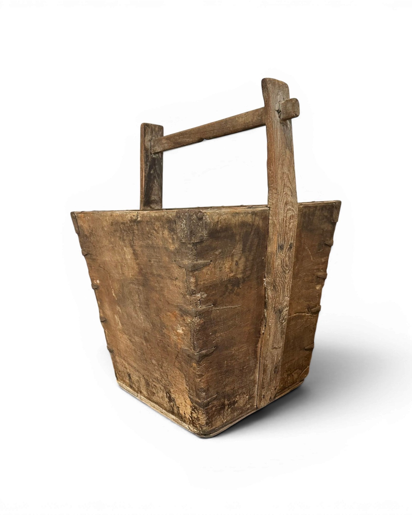 Antique Wooden Carrying Bucket