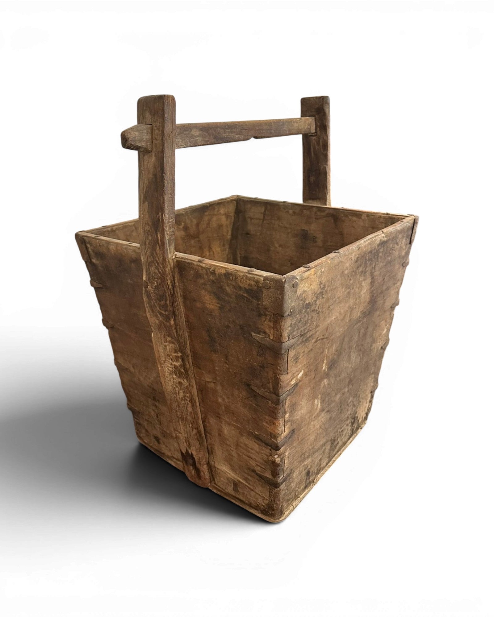 Antique Wooden Carrying Bucket
