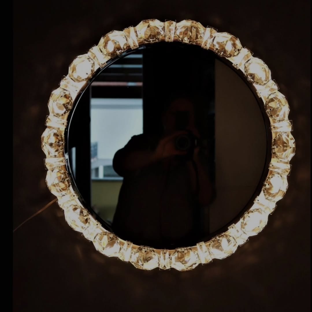 Vintage Bakalowits Backlit Wall Mirror