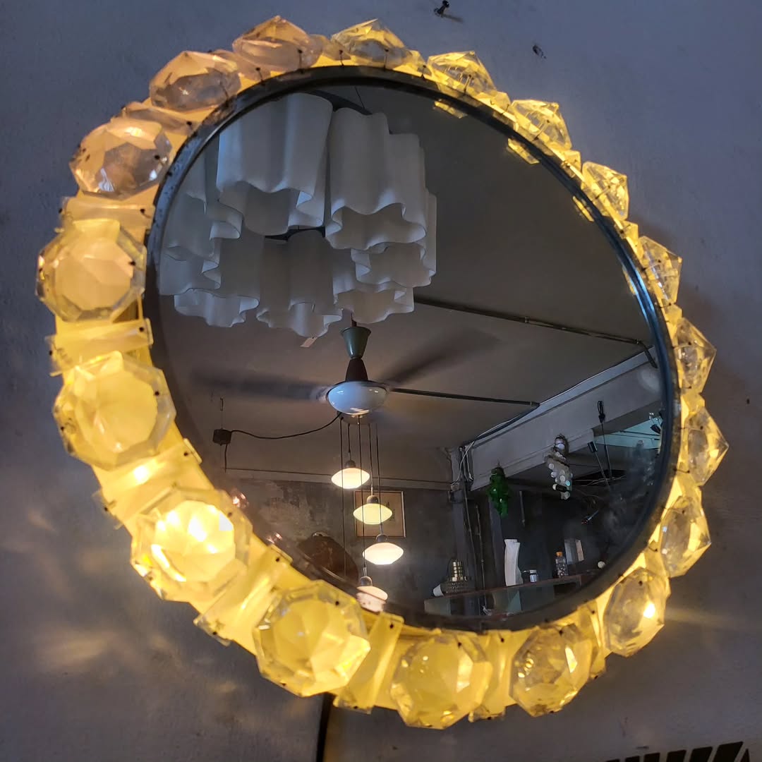Vintage Bakalowits Backlit Wall Mirror