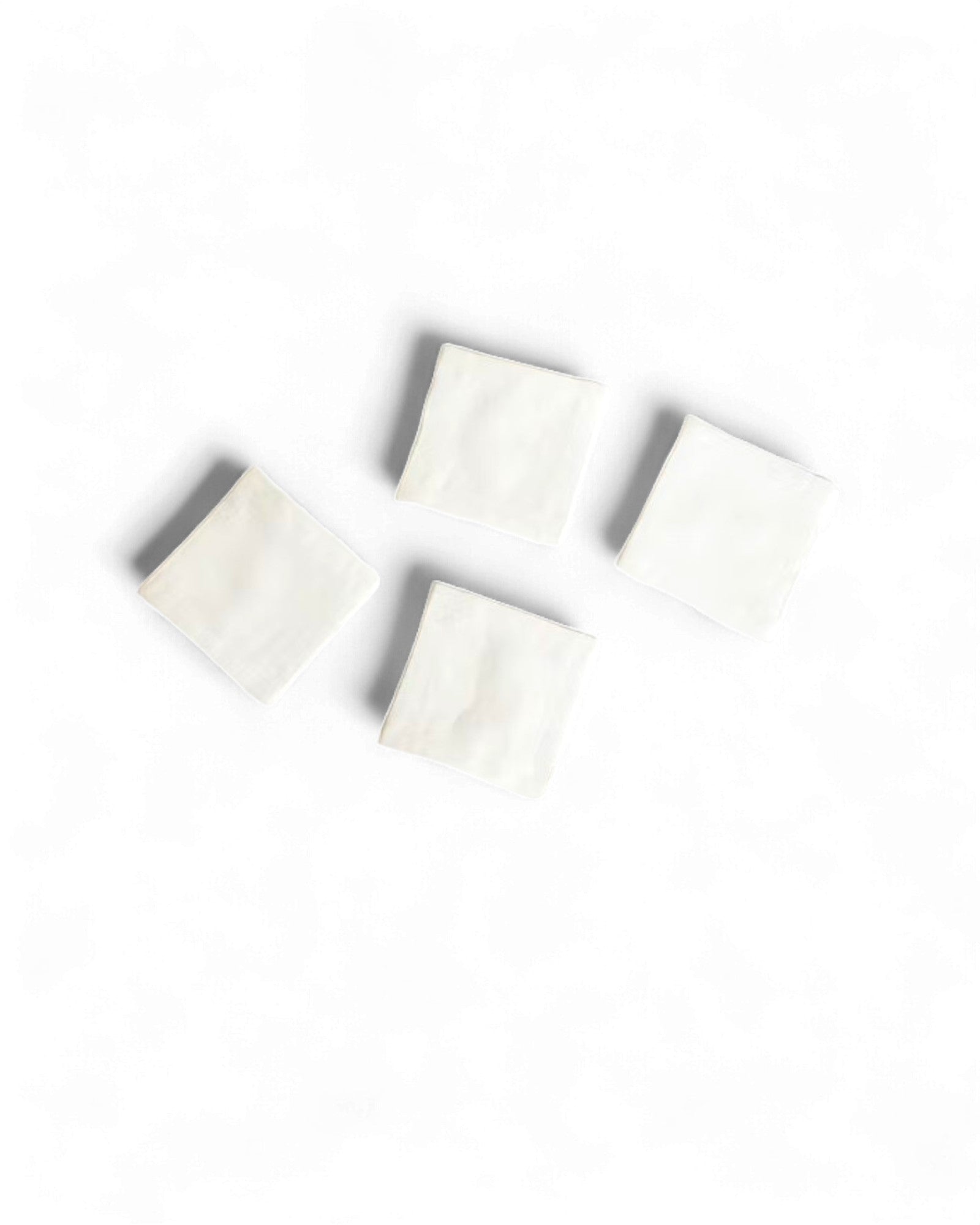 Off white Classic Linen Coaster - Set of 4