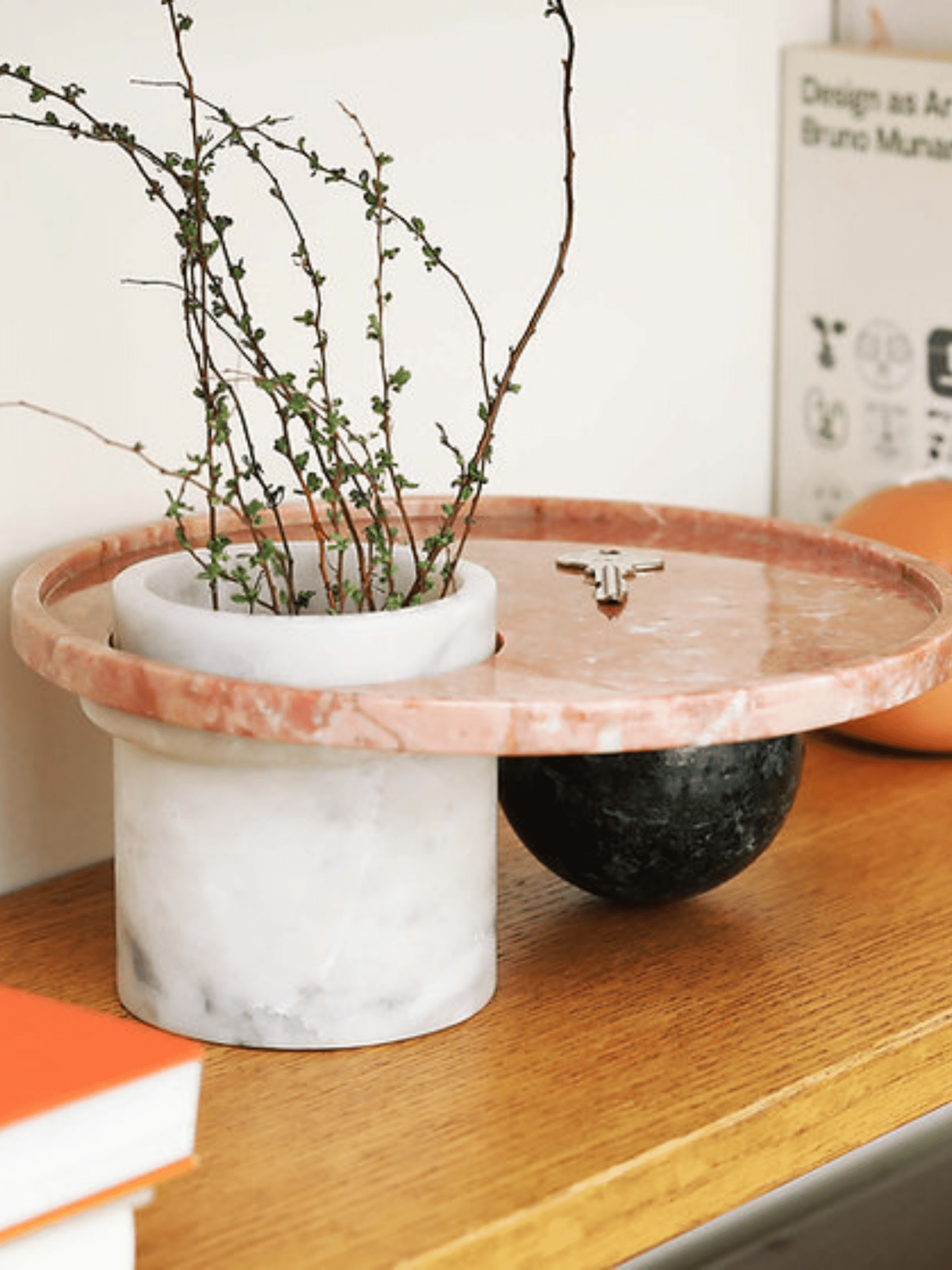 The Buri Vase - Tray in Pink - Surround Living - 3