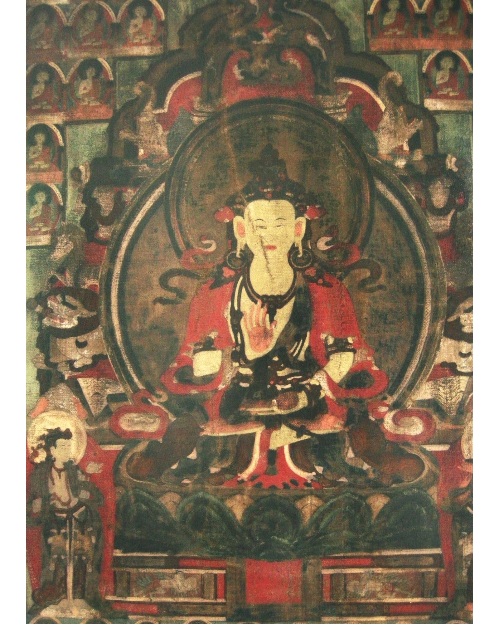 Antique Tibetan Thangka of One of the Five Jinas (89 x 60cm) - Surround Living - 4