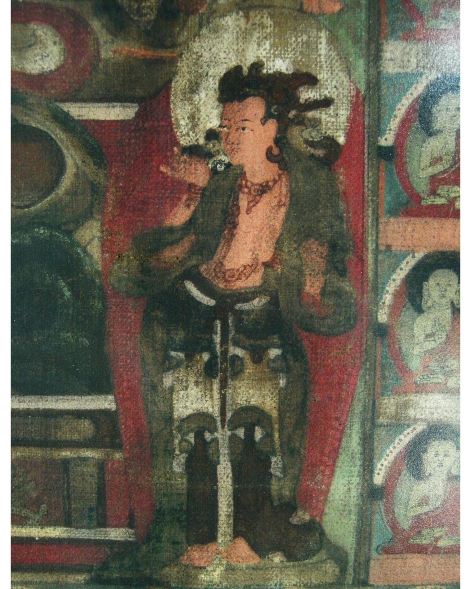 Antique Tibetan Thangka of One of the Five Jinas (89 x 60cm) - Surround Living - 8