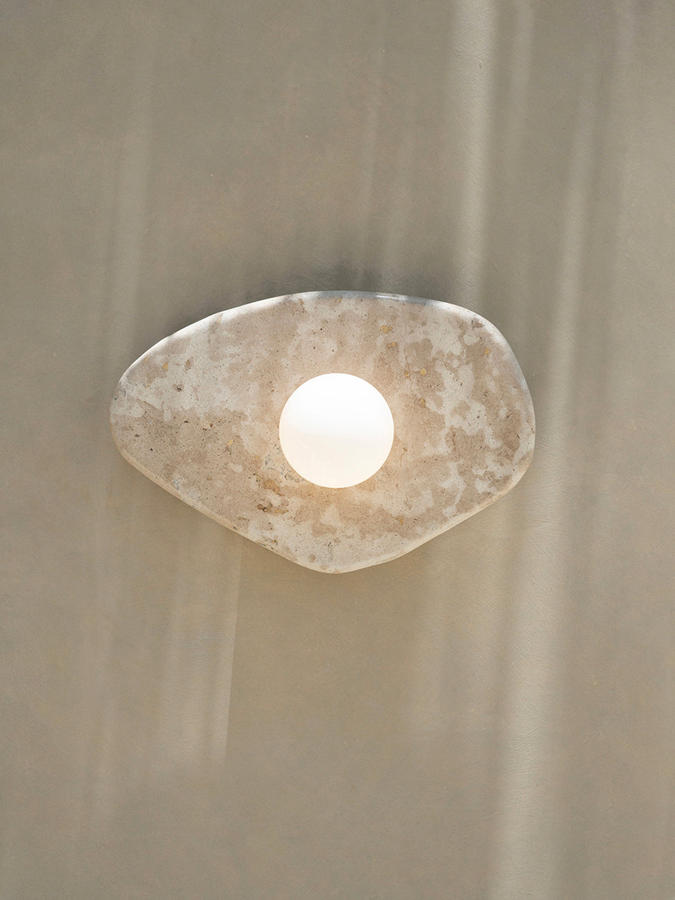 Blob Sconce #1 - Travertine