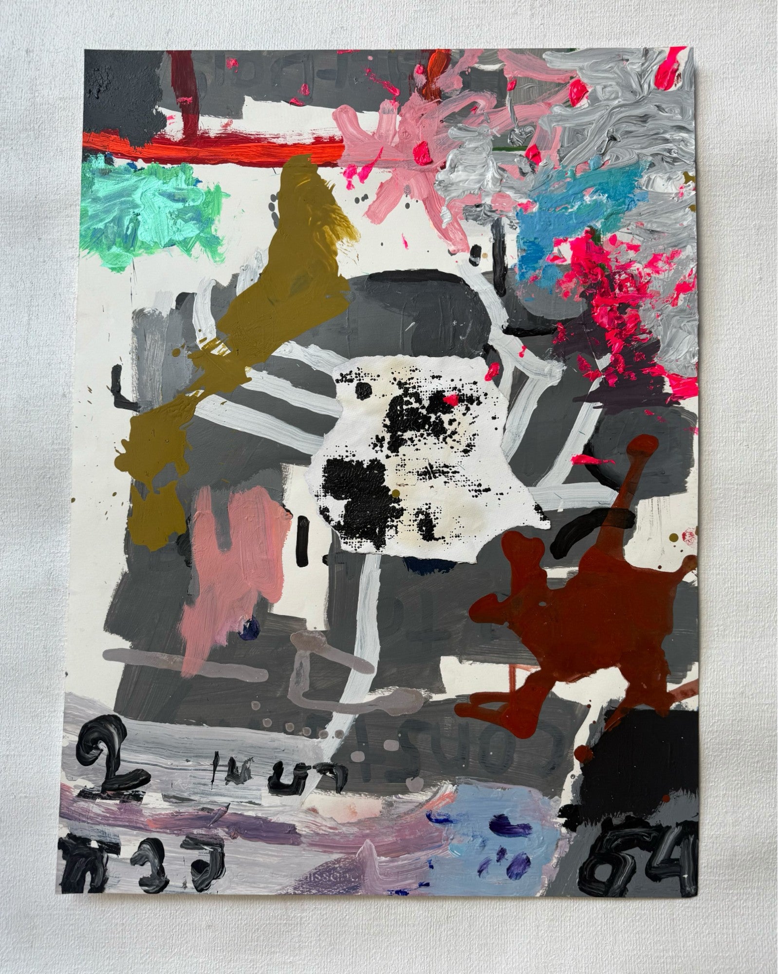 Untitled 8 - Acrylic,Collage on Paper - Surround Living - 2