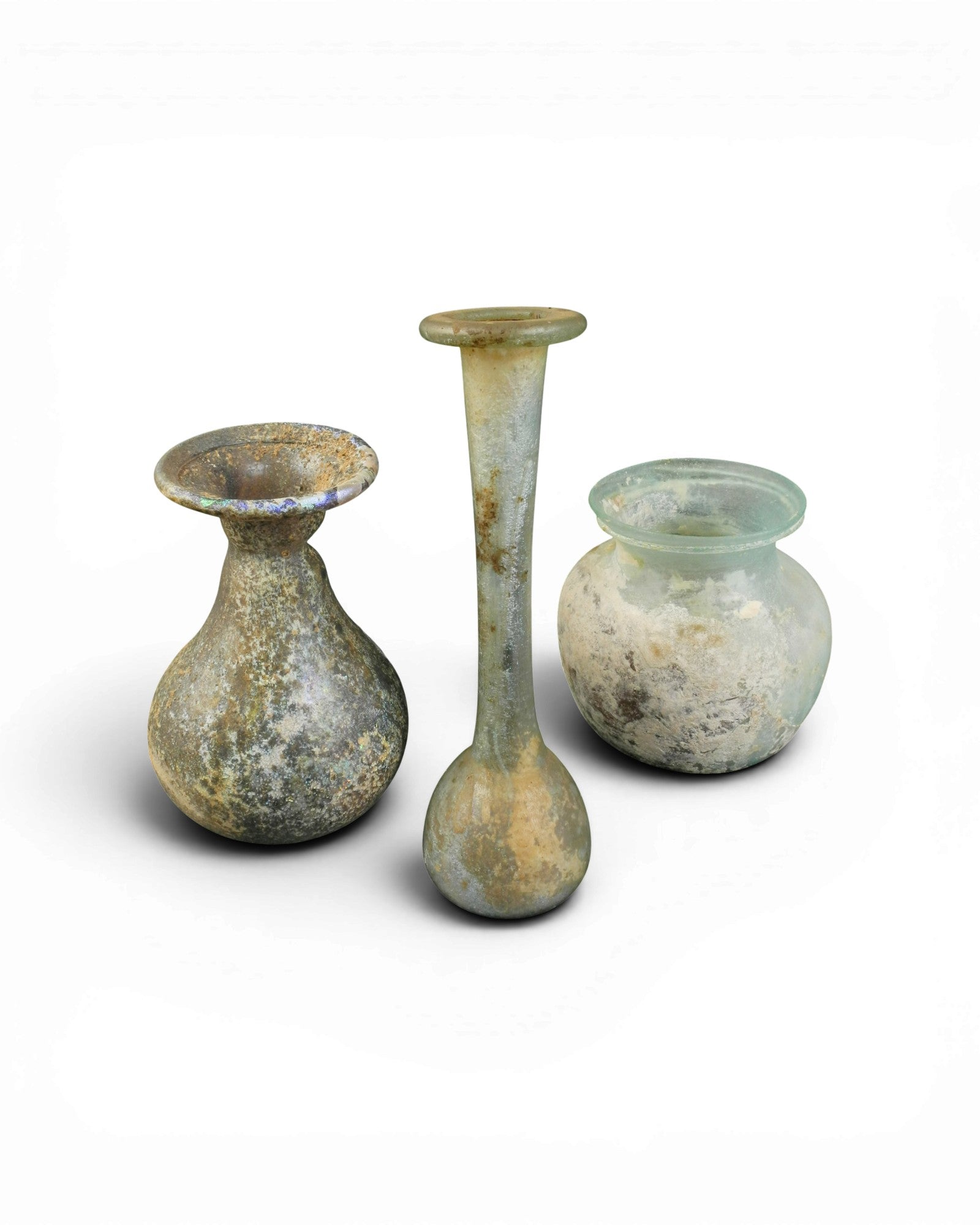 Collection of Roman Glass Flasks