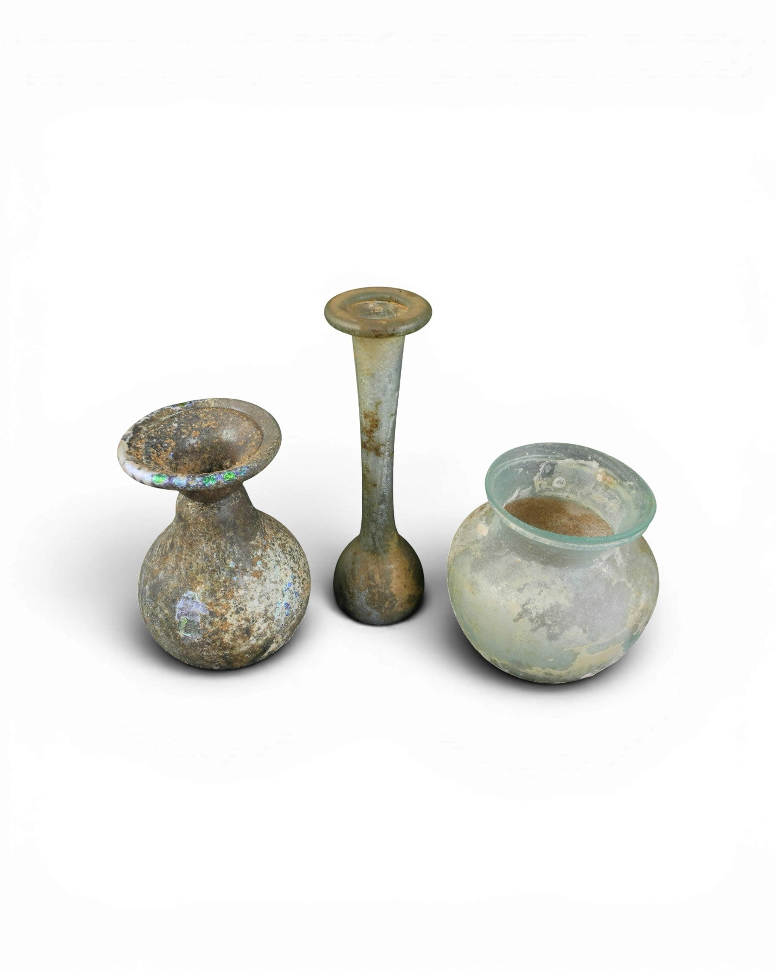 Collection of Roman Glass Flasks