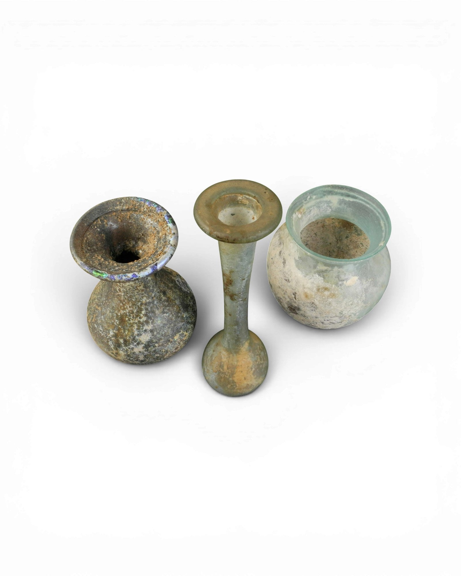 Collection of Roman Glass Flasks
