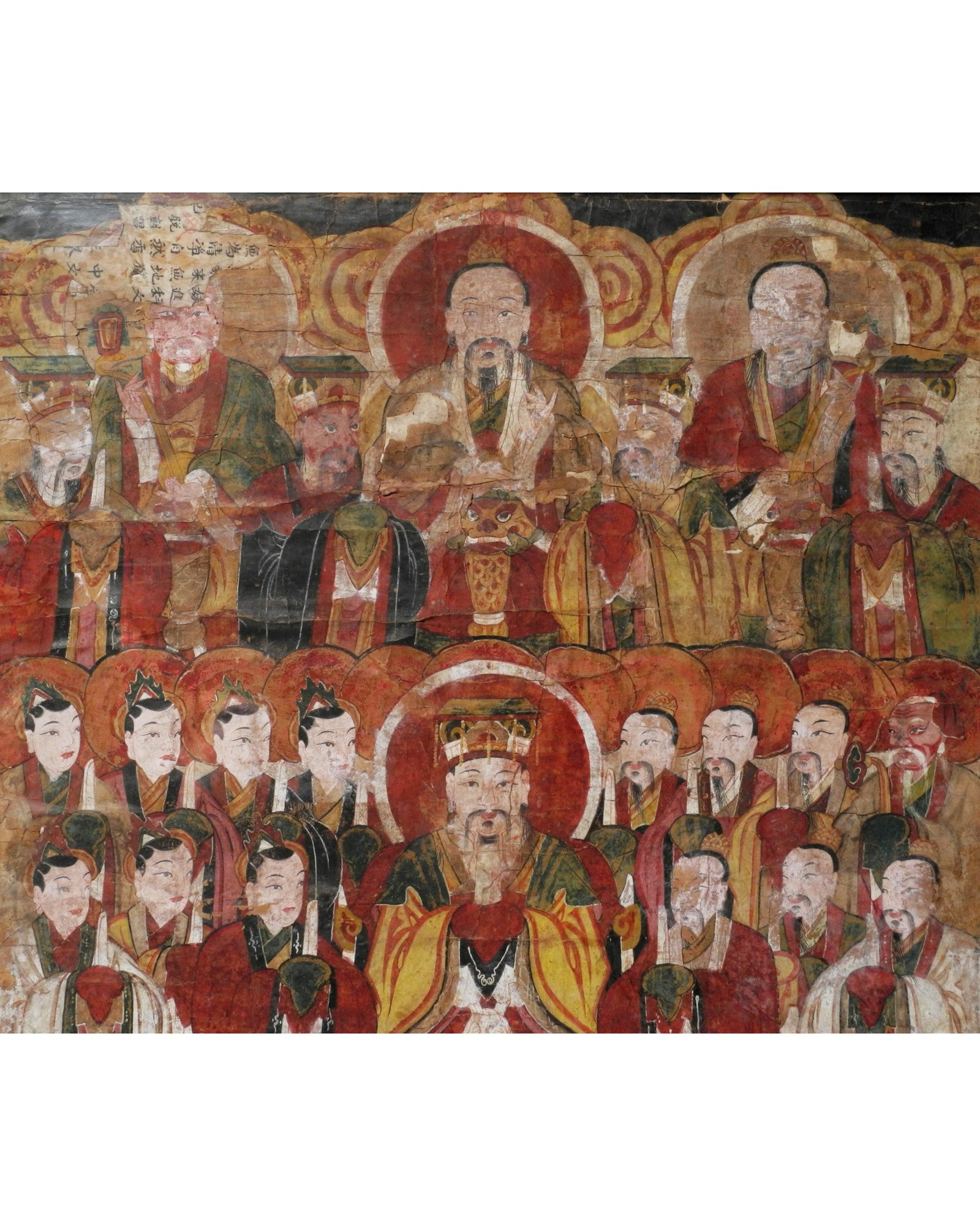 Framed Zhuang Vertical Scroll Painting of the Ancestors (89 x 177cm) - Surround Living - 3