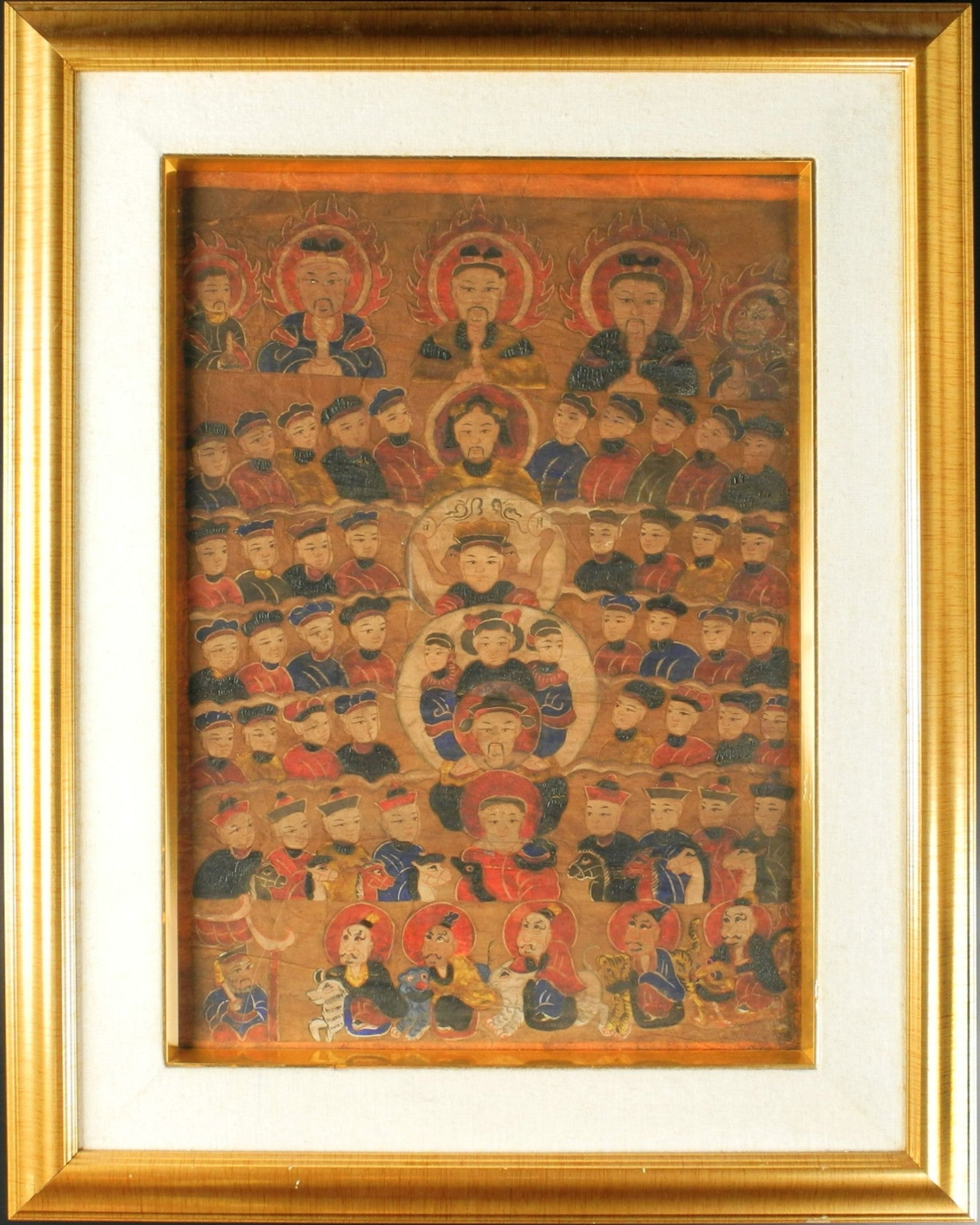 Framed Taoist Painting of Tzu Tsong, The Ancestors (47 x 59cm) - Surround Living - 2