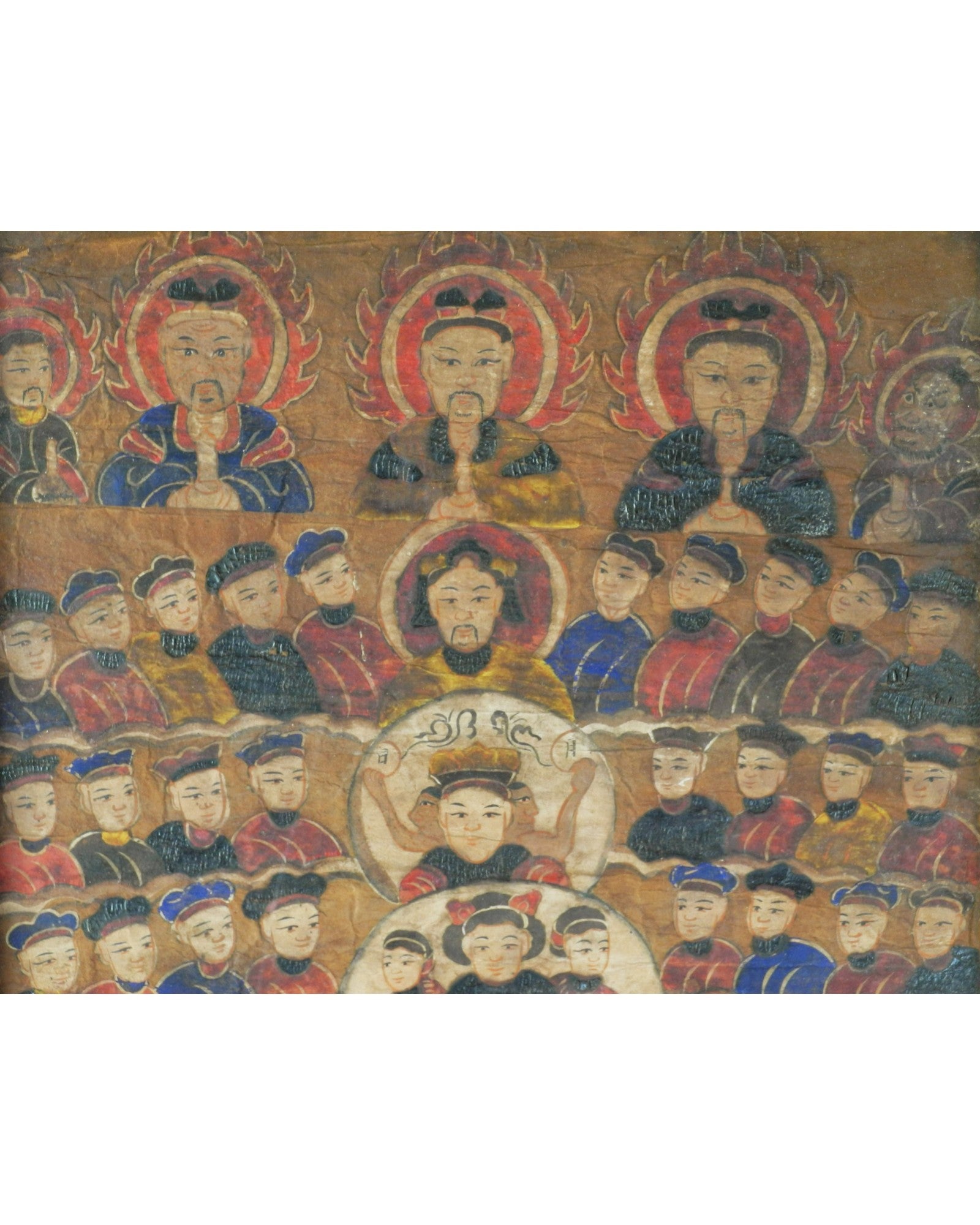 Framed Taoist Painting of Tzu Tsong, The Ancestors (47 x 59cm) - Surround Living - 4