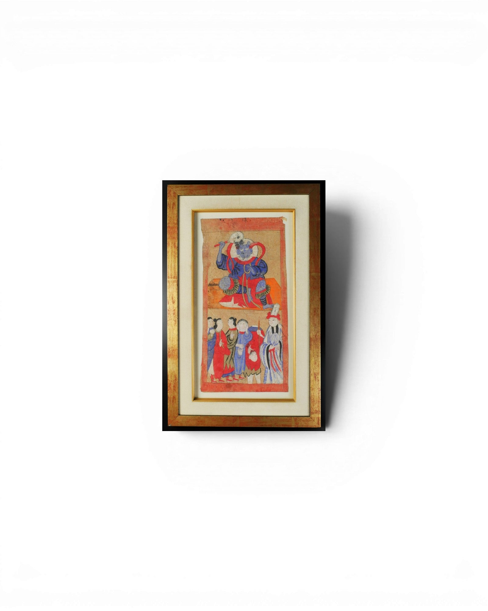 Framed Taoist Painting Possibly Depicting Kiem Keng, Enforcer of Chastity (41 x 65cm) - Surround Living - 1