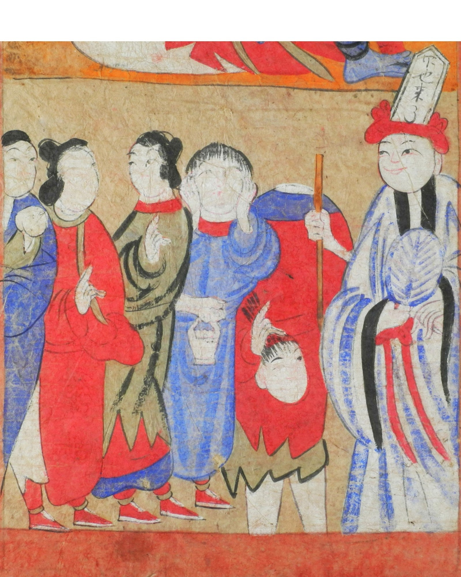 Framed Taoist Painting Possibly Depicting Kiem Keng, Enforcer of Chastity (41 x 65cm) - Surround Living - 3