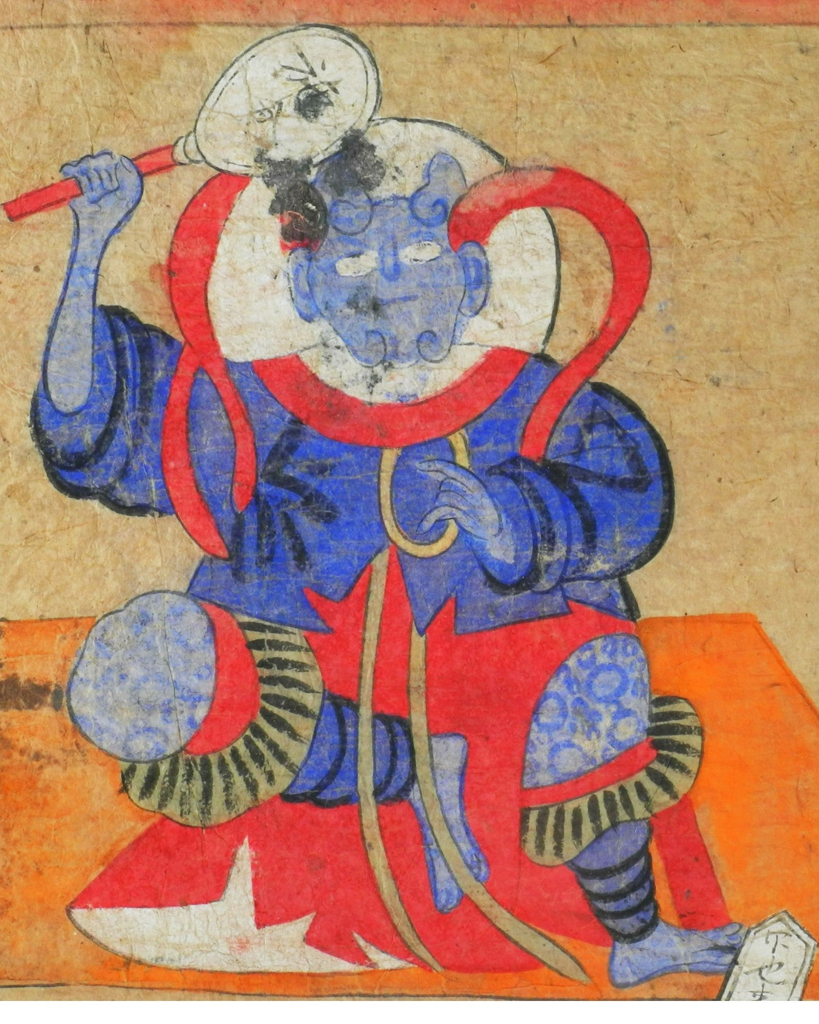 Framed Taoist Painting Possibly Depicting Kiem Keng, Enforcer of Chastity (41 x 65cm) - Surround Living - 4