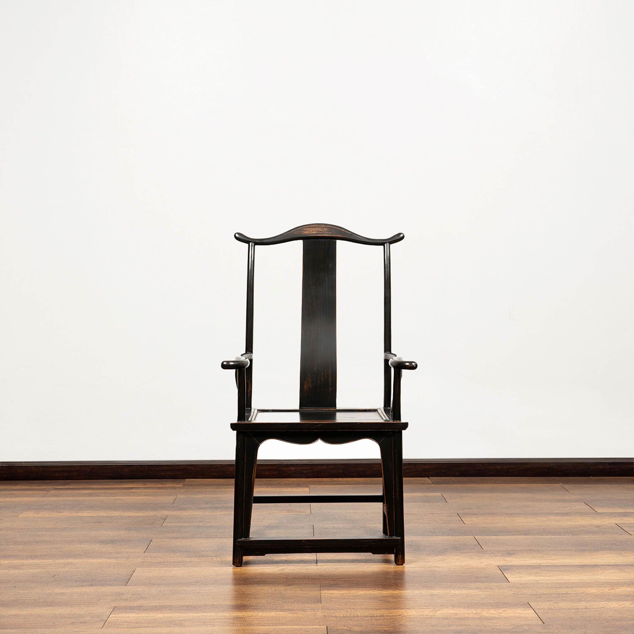 Chinese Official Hat Chair with Arms