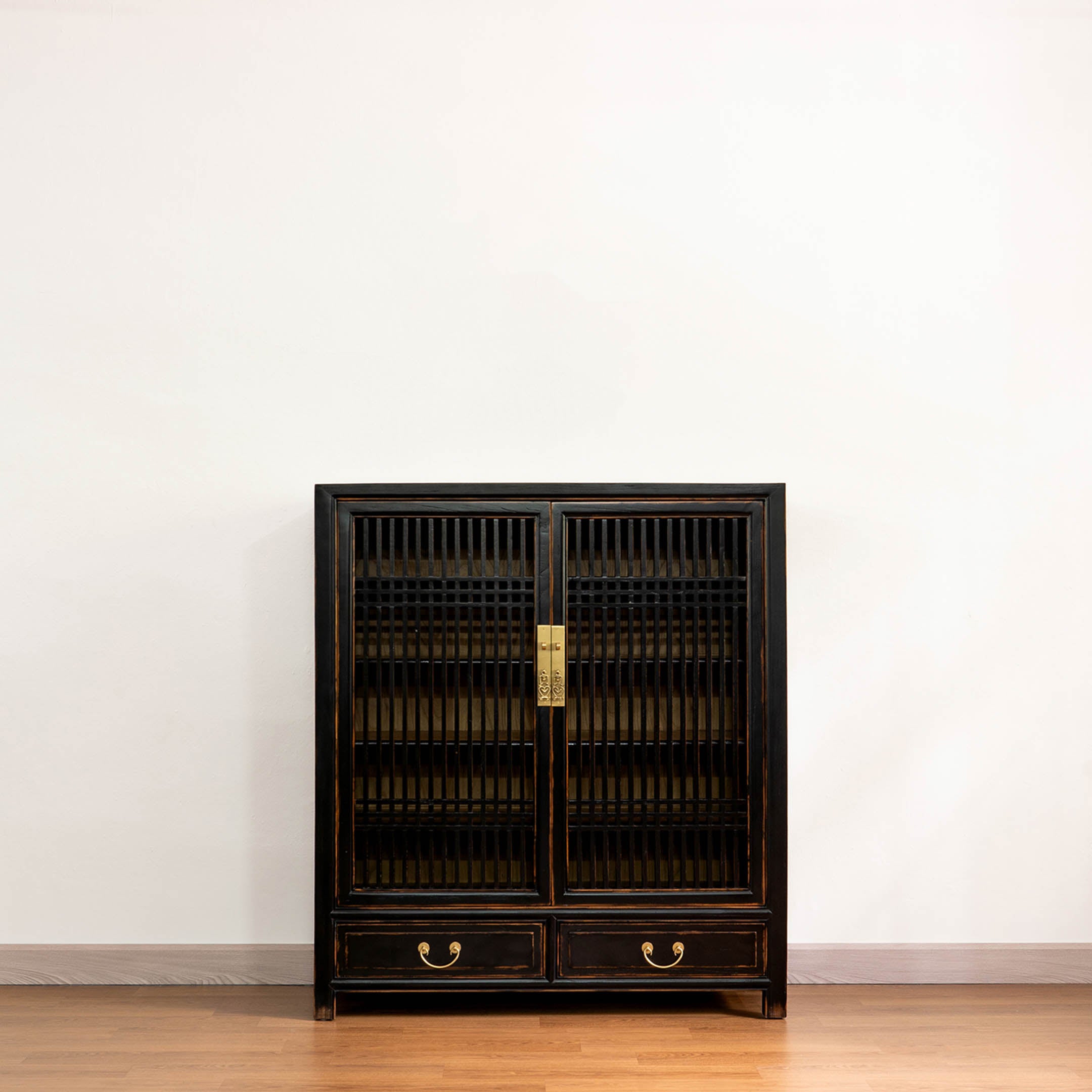 Traditional Lattice Door Cabinet