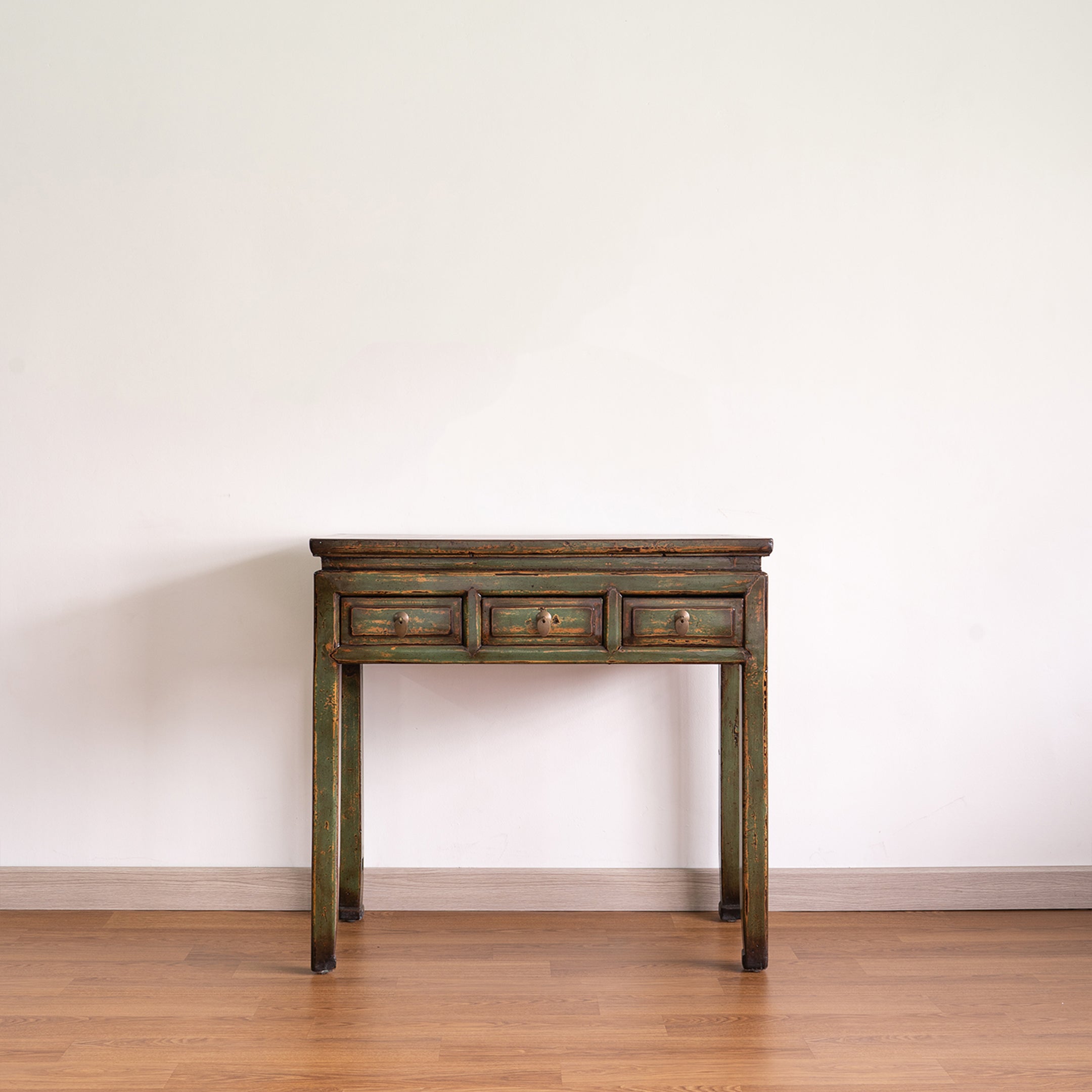 Chinese Antique Three Drawers Console Table
