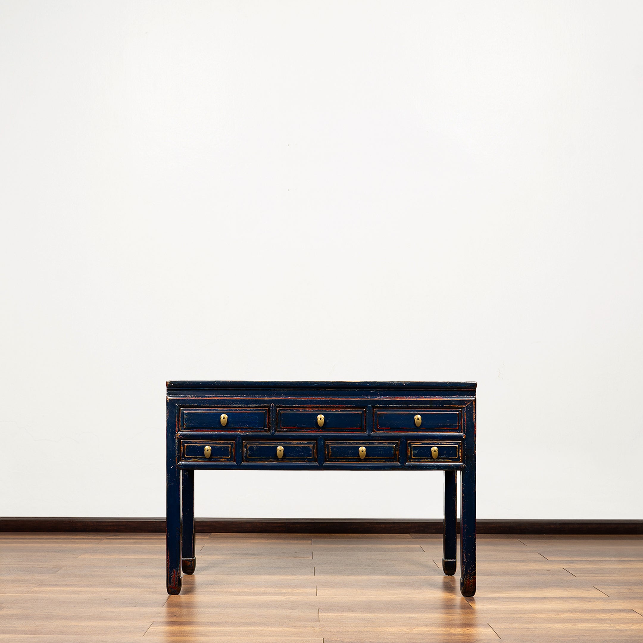 Classic Chinese Antique Seven Drawers Console Table