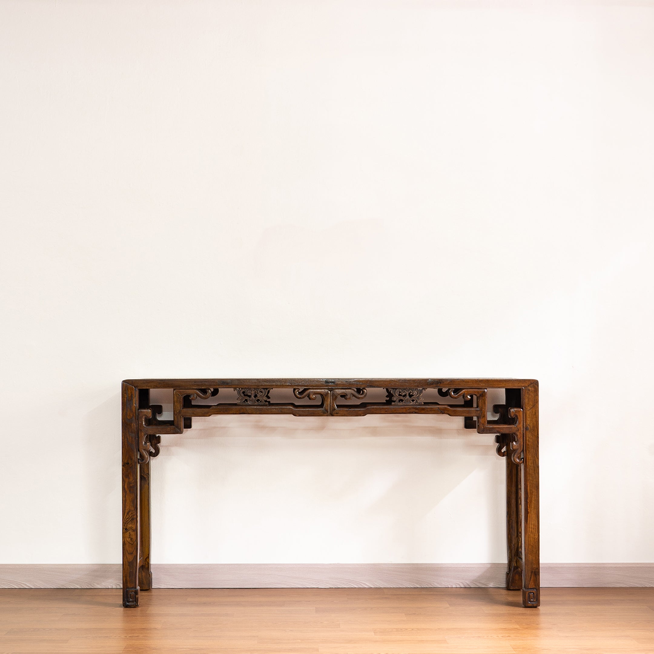 Antique Lotus Console Table