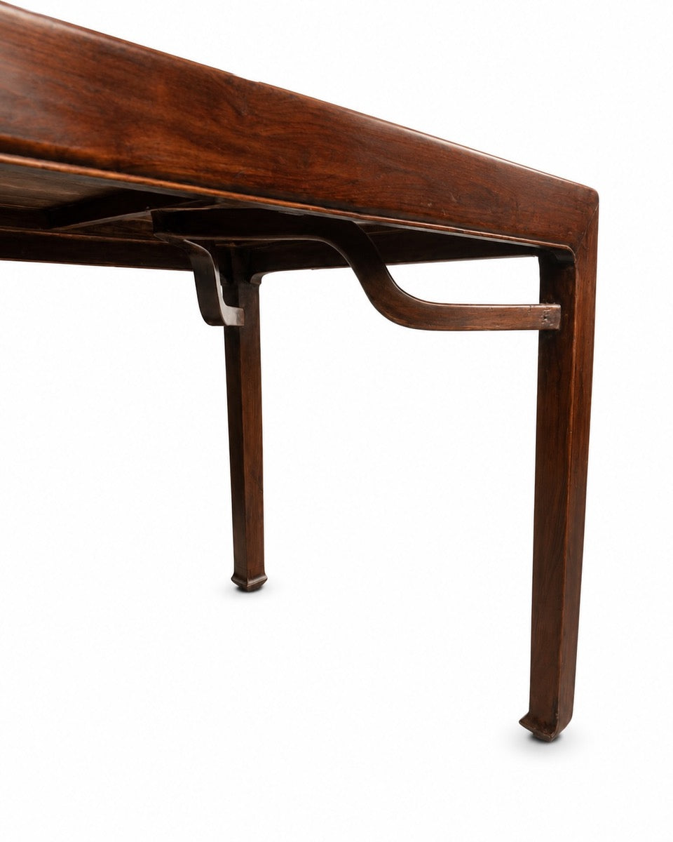 Qing Dynasty Lacquered Elm Wood Dining Table