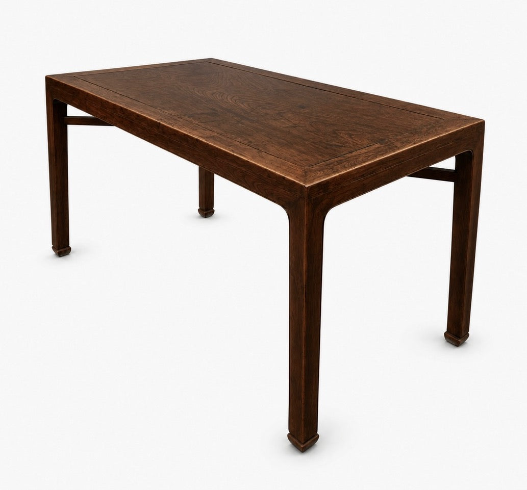 Qing Dynasty Lacquered Elm Wood Dining Table