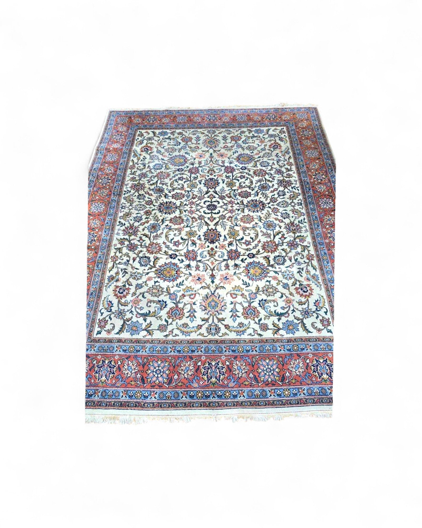 Belgian Ivory Floral Field Rug
