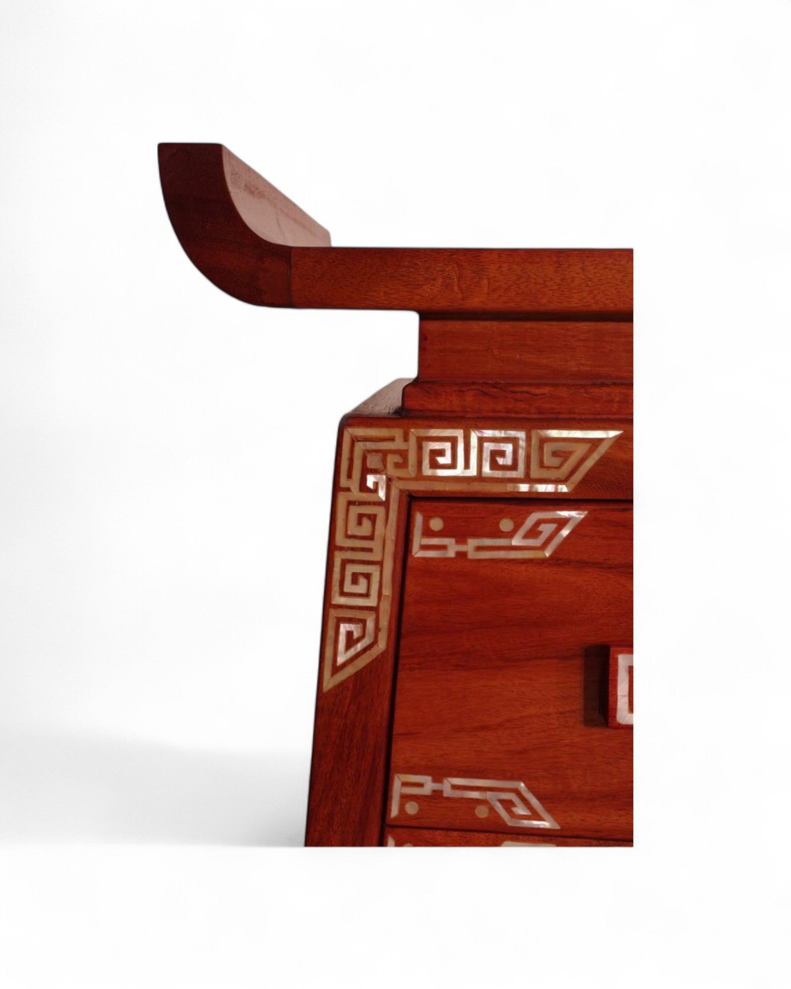 Ming-Style Reproduction Large Sideboard with Pearl Inlay