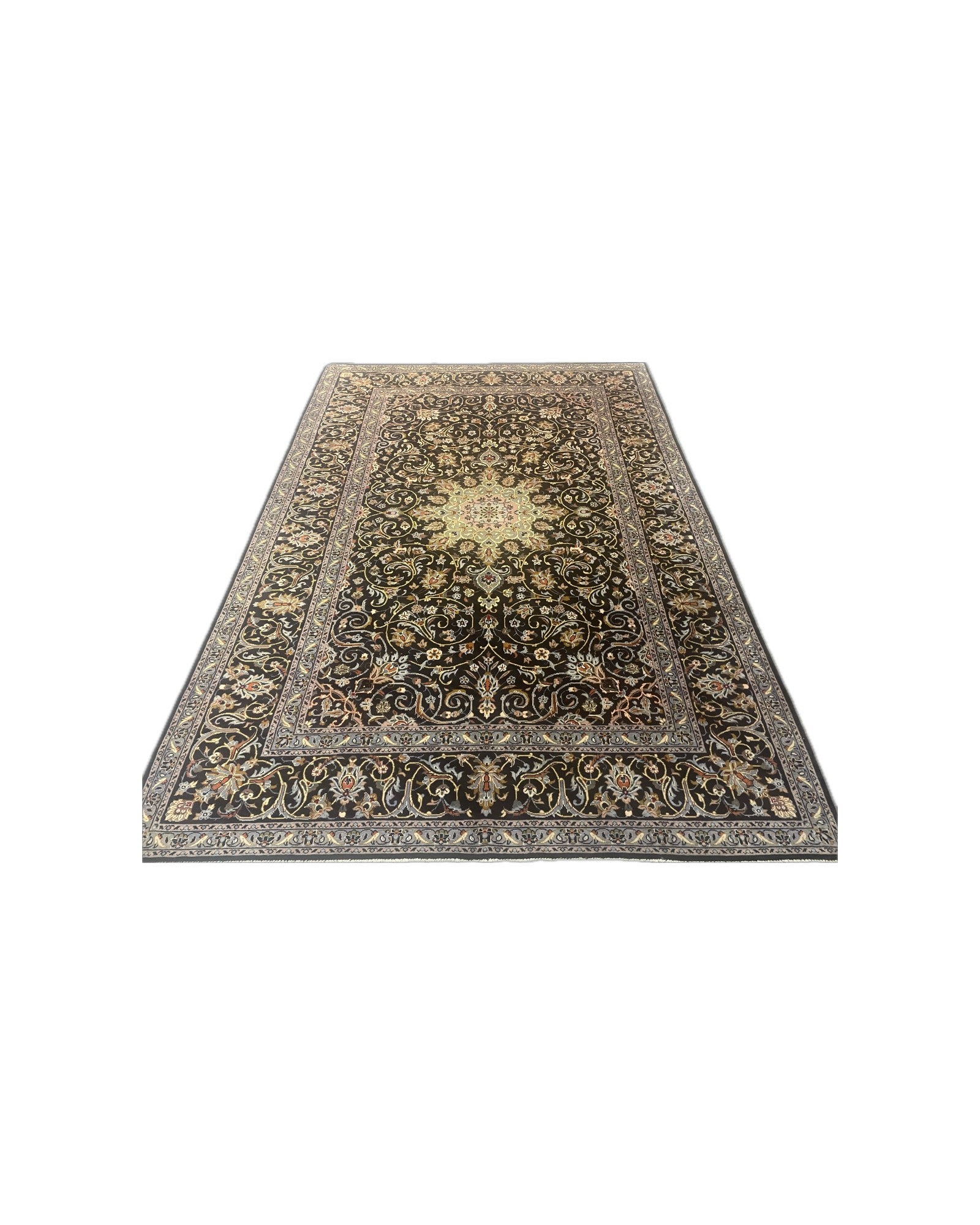 Newly Made Kashan Vintage Persian Carpet Rug– Iran | 220 x 325cm