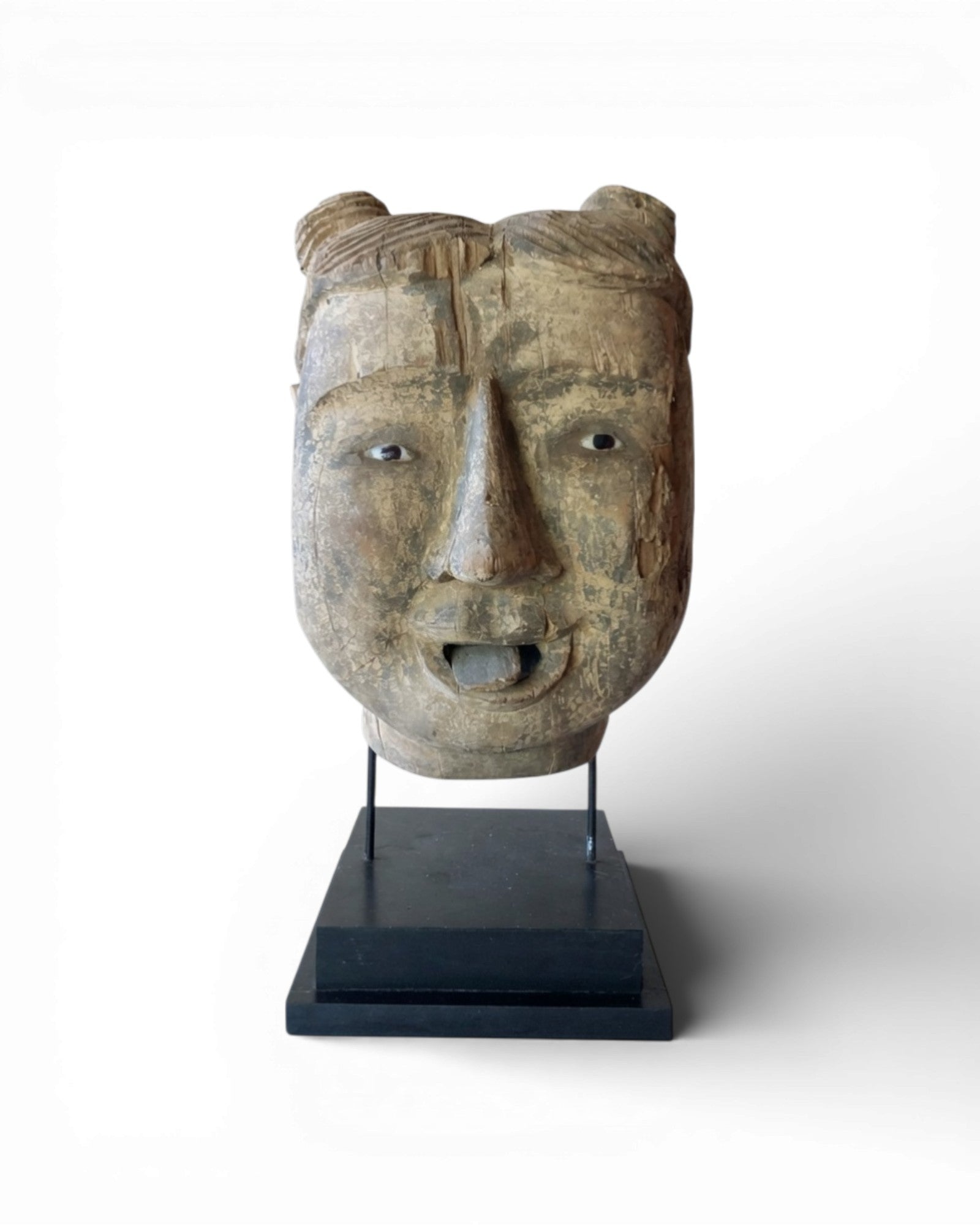 Burmese Wooden Marionette Puppet Head (Female Character) - Surround Living - 5