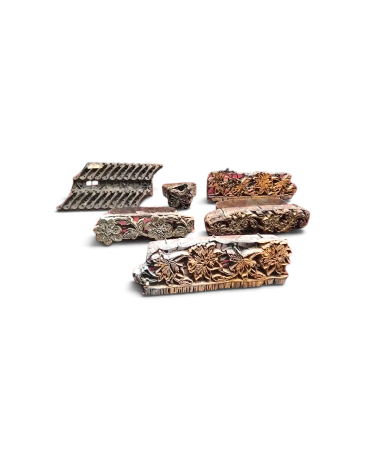 Vintage original Batik printing blocks, (Dutch Indies)