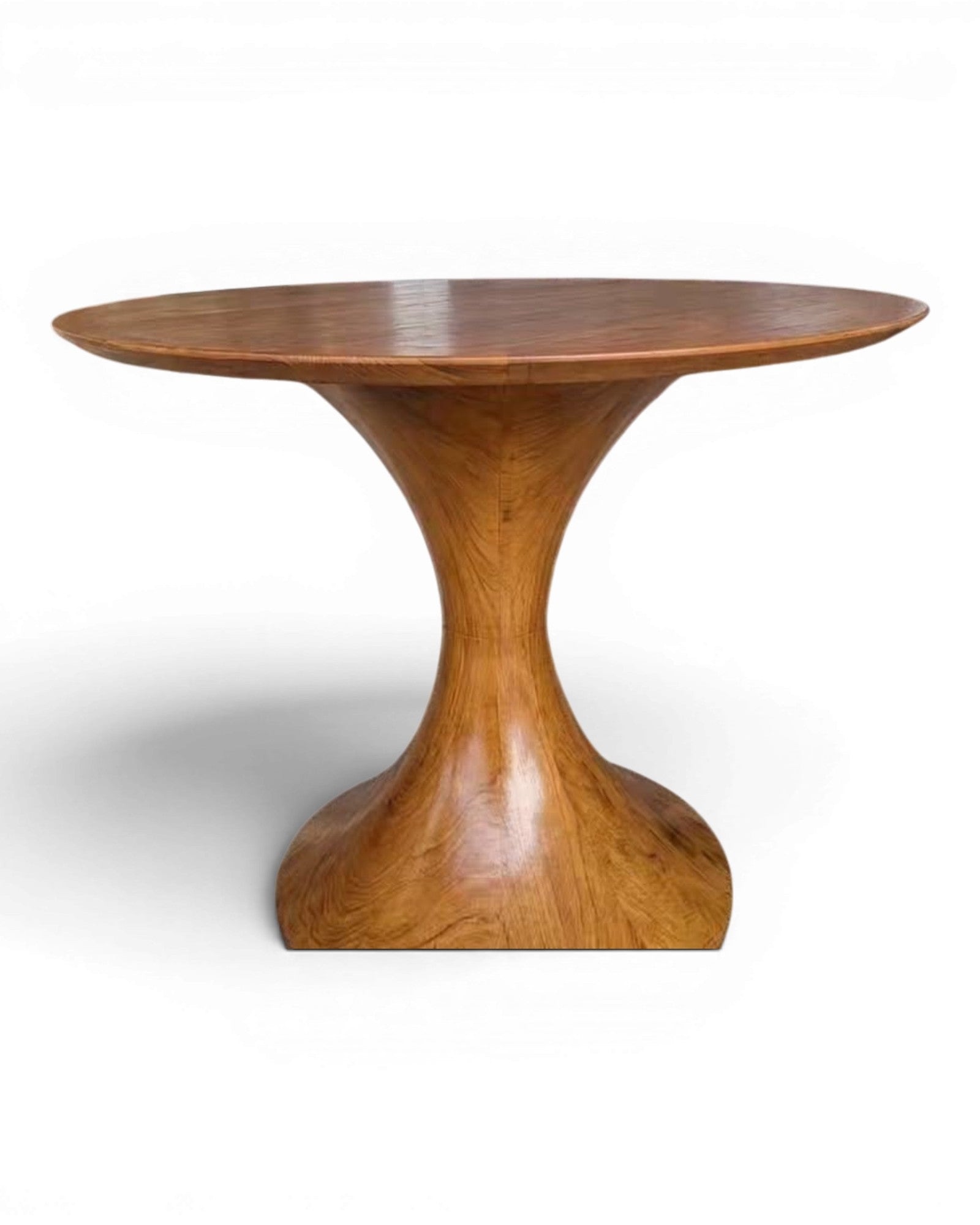 Oneida Solid Wood Pedestal Dining Table - Natural Wood
