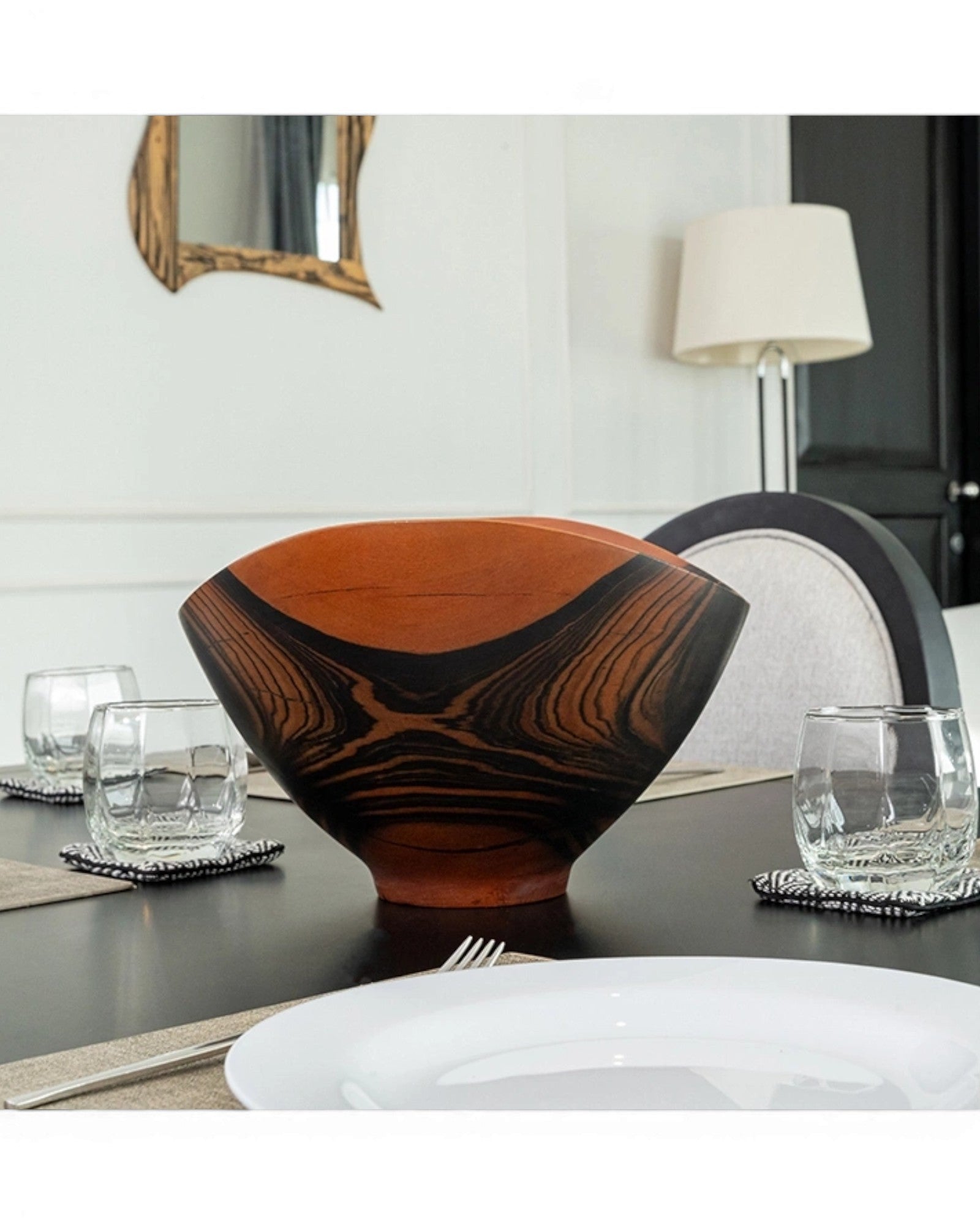 Lilac Bowl - Black & Red Ebony - Surround Living - 13